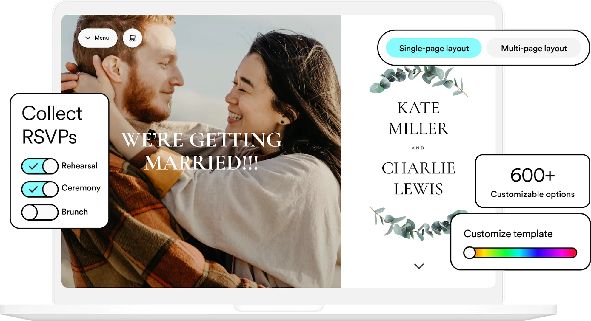 Build your FREE website, 600+ customizable options