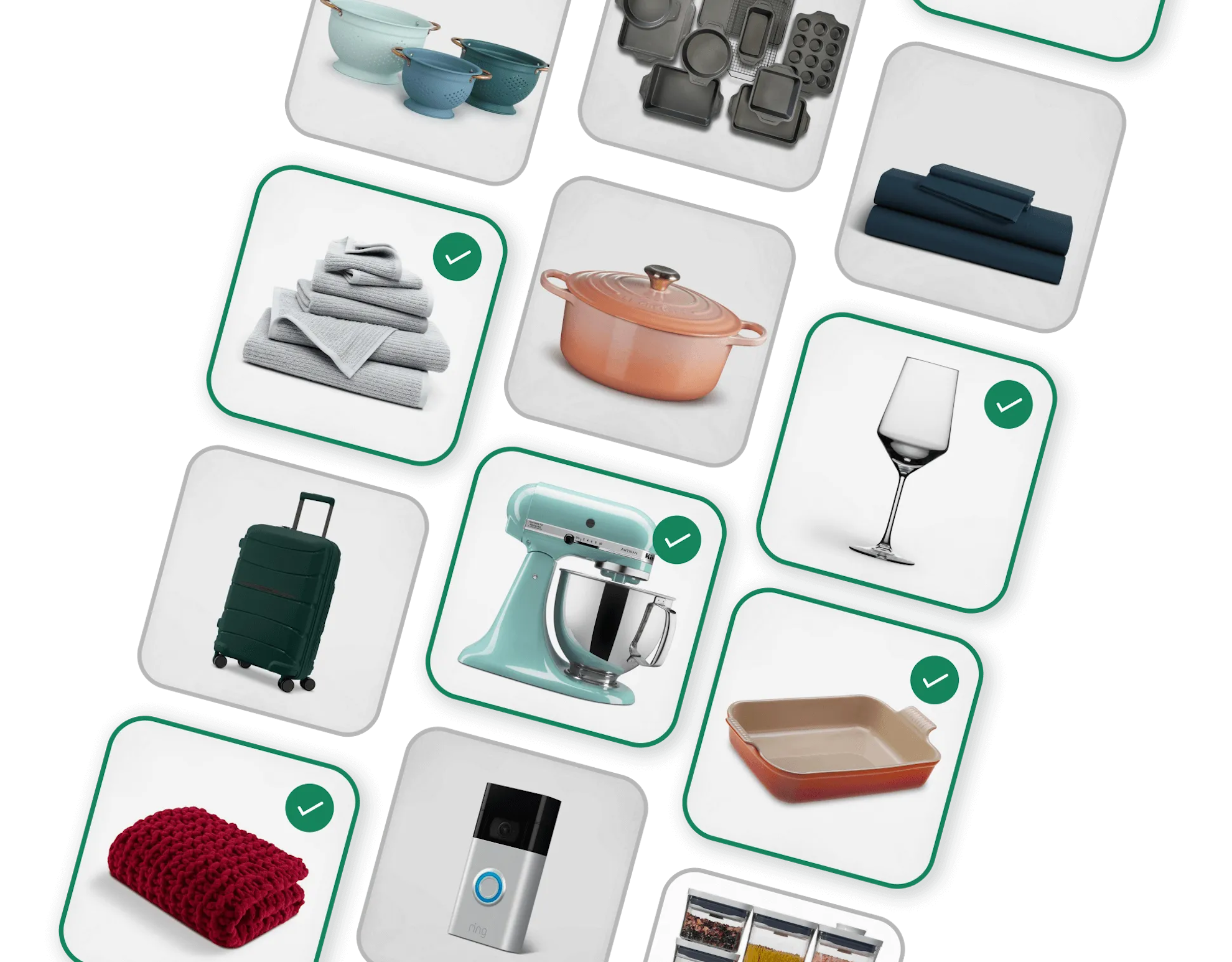 Screenshot of our most popular picks that will be instantly added to your registry.