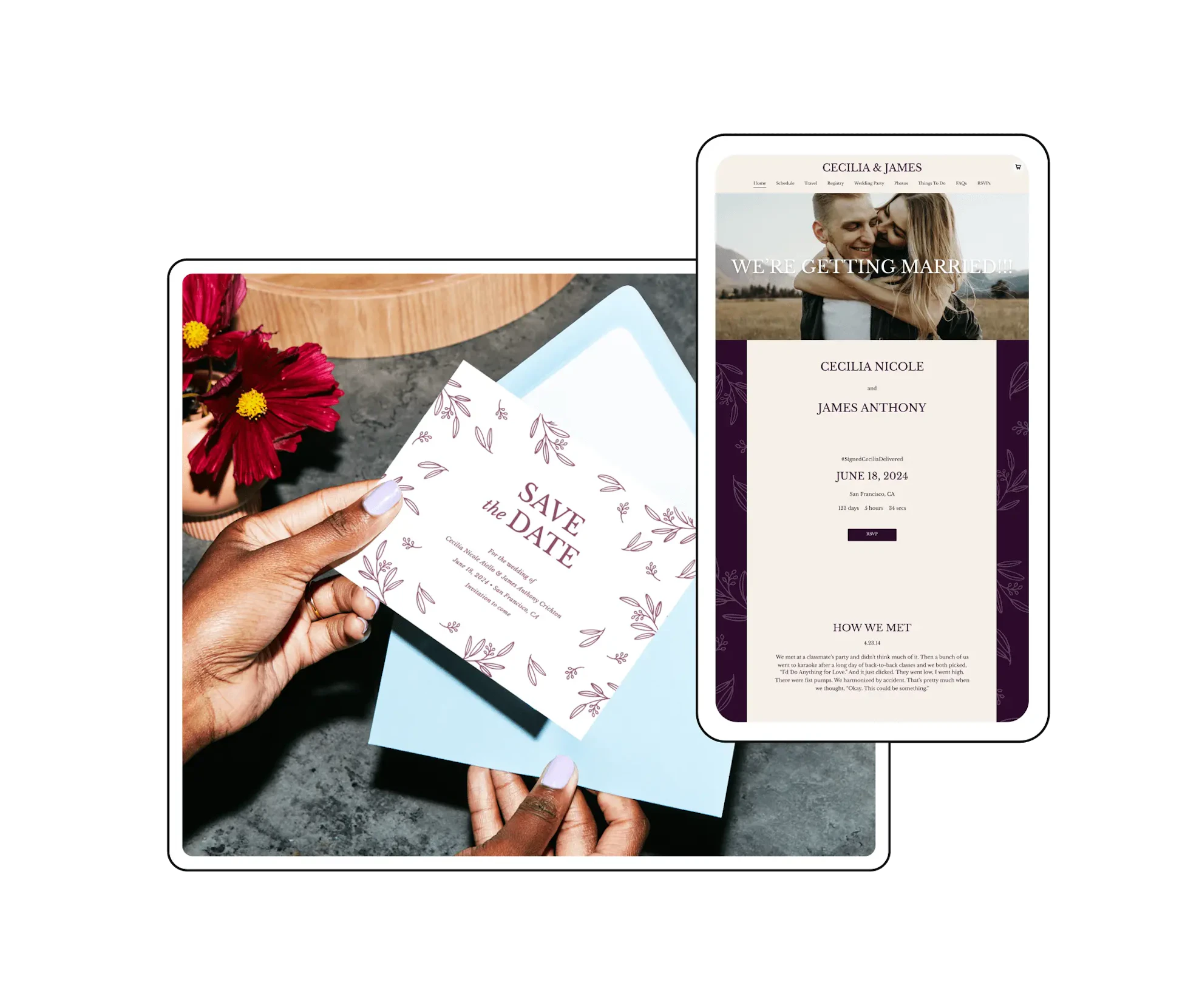 Wedding Paper, Stationery, Digital Invites, Save the Dates, & More